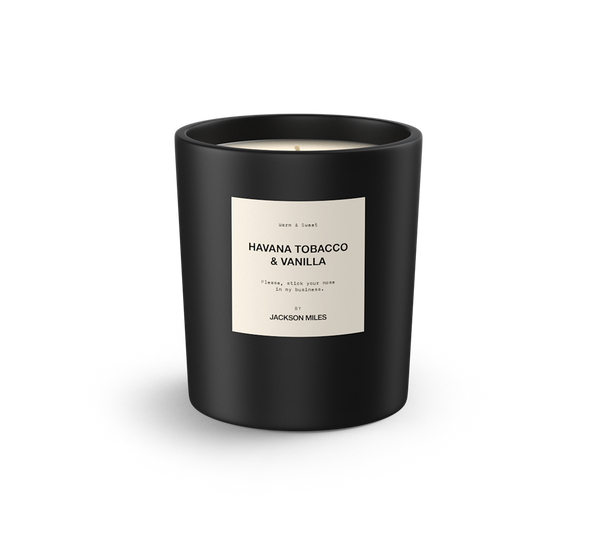 Jackson Miles Havana Tobacco and Vanilla 300ml Soy Wax Candle