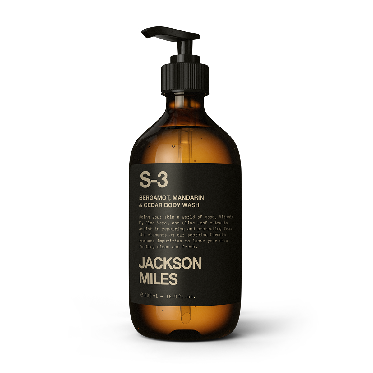 S-3 Bergamot, Mandarin & Cedarwood Oud Body Wash 500ml