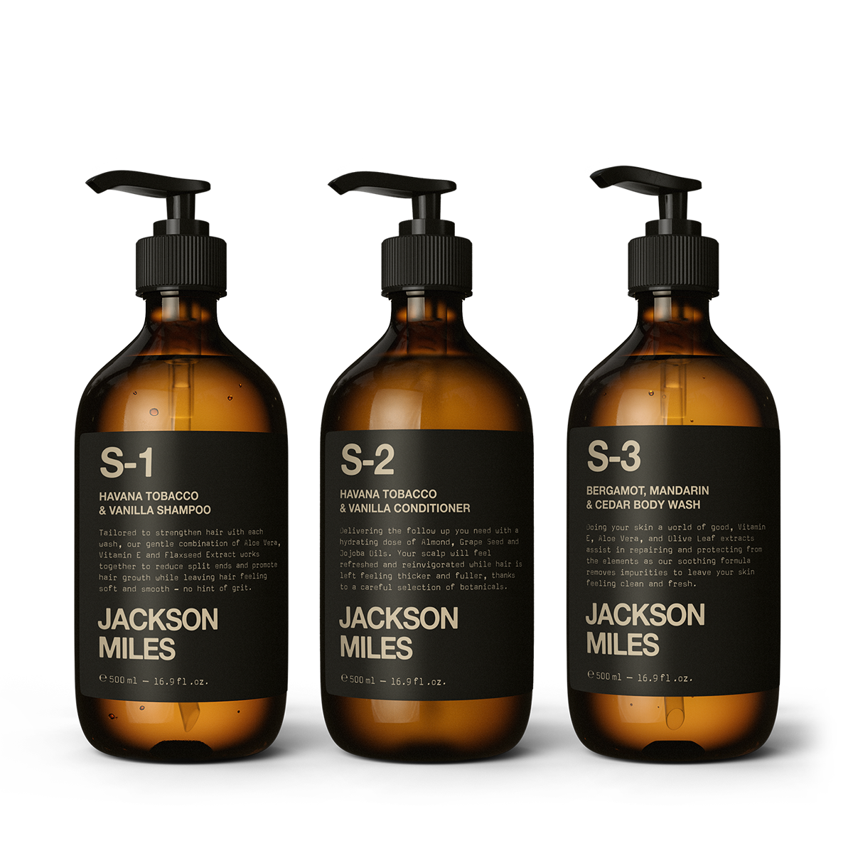 The Essentials Kit - Men's Grooming Kit 3 x 500ml